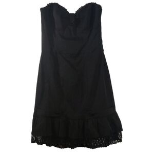 Betsey Johnson Strapless LBD with Lace HemSize 8